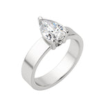 Load image into Gallery viewer, EAVE BOLD PEAR CUT MOISSANITE ENGAGEMENT RING