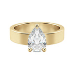 Load image into Gallery viewer, EAVE BOLD PEAR CUT MOISSANITE ENGAGEMENT RING