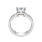 Load image into Gallery viewer, EAVE BOLD PRINCESS CUT MOISSANITE ENGAGEMENT RING