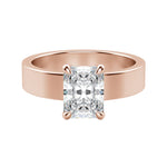 Load image into Gallery viewer, EAVE BOLD RADIANT CUT MOISSANITE ENGAGEMENT RING