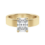 Load image into Gallery viewer, EAVE BOLD RADIANT CUT MOISSANITE ENGAGEMENT RING