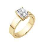 Load image into Gallery viewer, EAVE BOLD RADIANT CUT MOISSANITE ENGAGEMENT RING
