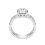 Load image into Gallery viewer, EAVE BOLD ROUND CUT MOISSANITE ENGAGEMENT RING
