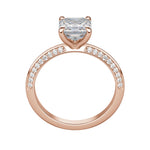 Load image into Gallery viewer, EVIA ASSCHER CUT MOISSANITE ENGAGEMENT RING