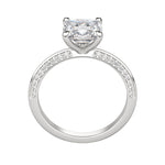 Load image into Gallery viewer, EVIA CUSHION CUT MOISSANITE ENGAGEMENT RING