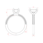 Load image into Gallery viewer, EVIA EMERALD CUT MOISSANITE ENGAGEMENT RING