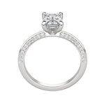 Load image into Gallery viewer, EVIA EMERALD CUT MOISSANITE ENGAGEMENT RING