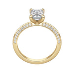 Load image into Gallery viewer, EVIA EMERALD CUT MOISSANITE ENGAGEMENT RING