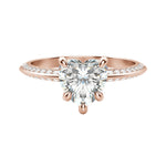 Load image into Gallery viewer, EVIA HEART CUT MOISSANITE ENGAGEMENT RING