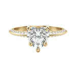 Load image into Gallery viewer, EVIA HEART CUT MOISSANITE ENGAGEMENT RING