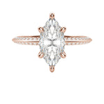 Load image into Gallery viewer, EVIA MARQUISE CUT MOISSANITE ENGAGEMENT RING