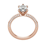 Load image into Gallery viewer, EVIA MARQUISE CUT MOISSANITE ENGAGEMENT RING