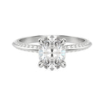 Load image into Gallery viewer, EVIA OVAL CUT MOISSANITE ENGAGEMENT RING