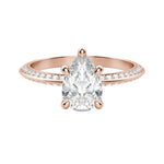Load image into Gallery viewer, EVIA PEAR CUT MOISSANITE ENGAGEMENT RING