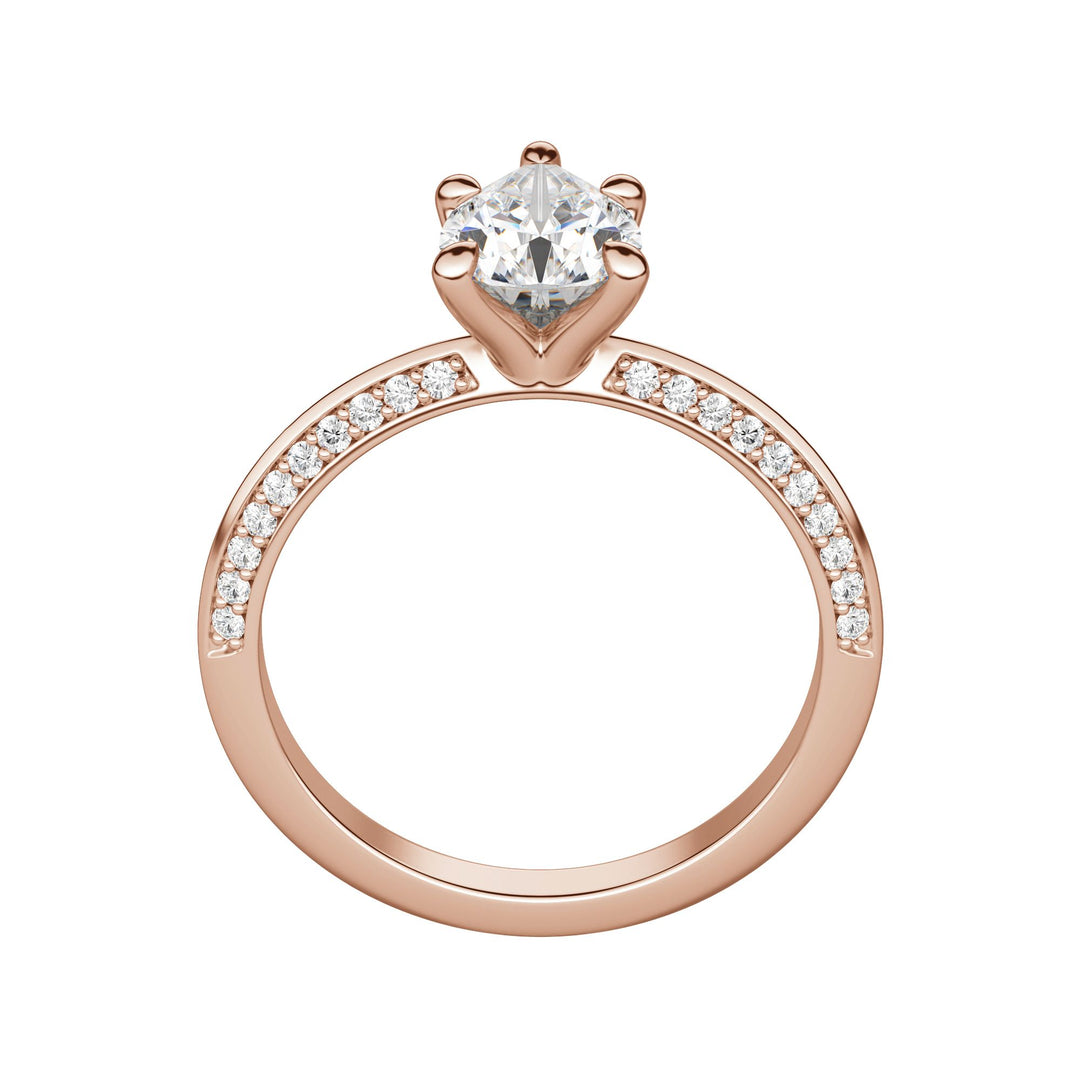 EVIA PEAR CUT MOISSANITE ENGAGEMENT RING
