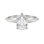 Load image into Gallery viewer, EVIA PEAR CUT MOISSANITE ENGAGEMENT RING