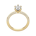 Load image into Gallery viewer, EVIA PEAR CUT MOISSANITE ENGAGEMENT RING