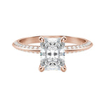 Load image into Gallery viewer, EVIA RADIANT CUT MOISSANITE ENGAGEMENT RING