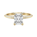 Load image into Gallery viewer, EVIA RADIANT CUT MOISSANITE ENGAGEMENT RING