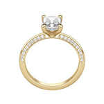 Load image into Gallery viewer, EVIA RADIANT CUT MOISSANITE ENGAGEMENT RING