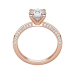 Load image into Gallery viewer, EVIA ROUND CUT MOISSANITE ENGAGEMENT RING