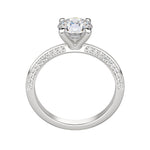 Load image into Gallery viewer, EVIA ROUND CUT MOISSANITE ENGAGEMENT RING