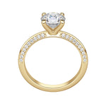 Load image into Gallery viewer, EVIA ROUND CUT MOISSANITE ENGAGEMENT RING