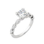 Load image into Gallery viewer, FREY ASSCHER CUT MOISSANITE ENGAGEMENT RING