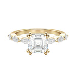 Load image into Gallery viewer, FREY ASSCHER CUT MOISSANITE ENGAGEMENT RING