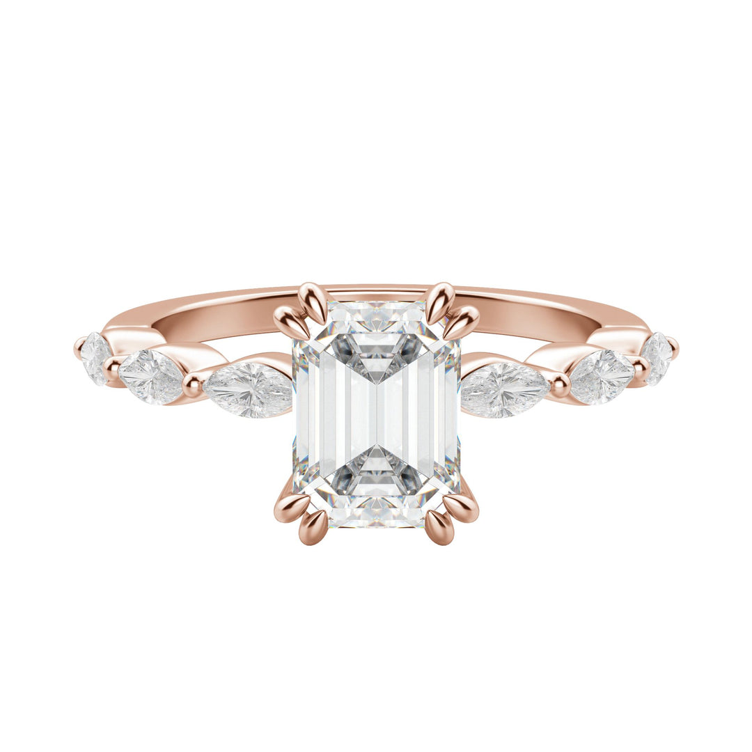 FREY EMERALD CUT MOISSANITE ENGAGEMENT RING