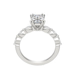 Load image into Gallery viewer, FREY EMERALD CUT MOISSANITE ENGAGEMENT RING