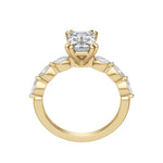 Load image into Gallery viewer, FREY EMERALD CUT MOISSANITE ENGAGEMENT RING
