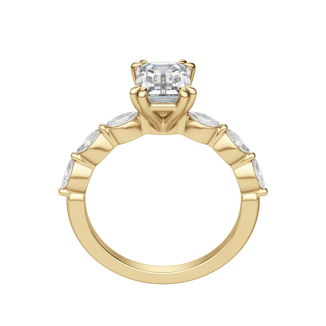 FREY EMERALD CUT MOISSANITE ENGAGEMENT RING