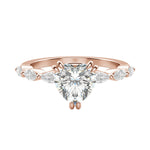 Load image into Gallery viewer, FREY HEART CUT MOISSANITE ENGAGEMENT RING