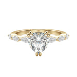 Load image into Gallery viewer, FREY HEART CUT MOISSANITE ENGAGEMENT RING