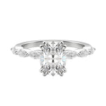 Load image into Gallery viewer, FREY OVAL CUT MOISSANITE ENGAGEMENT RING