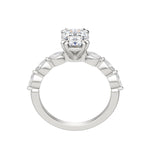 Load image into Gallery viewer, FREY OVAL CUT MOISSANITE ENGAGEMENT RING