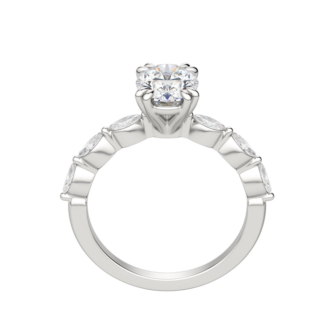 FREY OVAL CUT MOISSANITE ENGAGEMENT RING