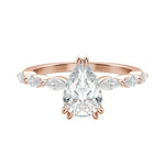 Load image into Gallery viewer, FREY PEAR CUT MOISSANITE ENGAGEMENT RING