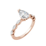 Load image into Gallery viewer, FREY PEAR CUT MOISSANITE ENGAGEMENT RING