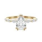 Load image into Gallery viewer, FREY PEAR CUT MOISSANITE ENGAGEMENT RING