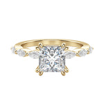 Load image into Gallery viewer, FREY PRINCESS CUT MOISSANITE ENGAGEMENT RING