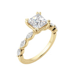 Load image into Gallery viewer, FREY PRINCESS CUT MOISSANITE ENGAGEMENT RING