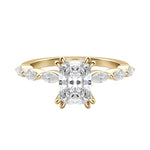 Load image into Gallery viewer, FREY RADIANT CUT MOISSANITE ENGAGEMENT RING