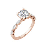 Load image into Gallery viewer, FREY ROUND CUT MOISSANITE ENGAGEMENT RING
