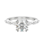 Load image into Gallery viewer, FREY ROUND CUT MOISSANITE ENGAGEMENT RING