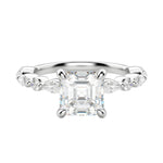 Load image into Gallery viewer, GAIA ASSCHER CUT MOISSANITE ENGAGEMENT RING