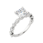 Load image into Gallery viewer, GAIA ASSCHER CUT MOISSANITE ENGAGEMENT RING