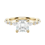 Load image into Gallery viewer, GAIA ASSCHER CUT MOISSANITE ENGAGEMENT RING