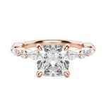 Load image into Gallery viewer, GAIA CUSHION CUT MOISSANITE ENGAGEMENT RING